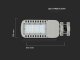 Slim utcai LED lámpa (30W/4050lm) hideg fehér
