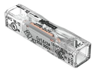 2773 Wago Push Wire soros vezeték összekötő, 2 x 4mm² vezetékes, keskeny (100 db)
