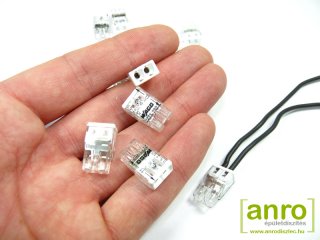 2273 Wago Compact vezeték összekötő, 2 x 2.5mm² vezeték nyílásos (100 db)
