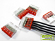 2273 Wago Compact vezeték összekötő, 4 x 2.5mm² vezeték nyílásos (100 db)