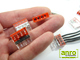 2273 Wago Compact vezeték összekötő, 4 x 2.5mm² vezeték nyílásos (100 db)