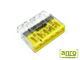 2273 Wago Compact vezeték összekötő, 5 x 2.5mm² vezeték nyílásos (100 db)