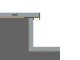 ALP-056 - TILE-EDGE Fekete - Lépcsővilágító profil LED szalaghoz (Átlátszó búrával)