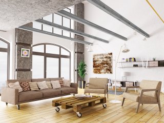 DecoWood Szürke-120 Modern poliuretán gerenda  - 3 méteres (ED 106)