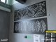 - Fali dekorpanel, trópusi levél minta, 50x150 cm, 3 mm HDF - Antracit