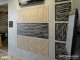 - Fali dekorpanel, hullám minta, 50x150 cm, 3 mm HDF - Sonoma tölgy