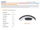 Venice kültéri fali LED lámpa (9W) fekete - IP54 - lefelé íves - meleg fehér
