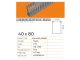 Perforált kábelcsatorna, 40x80 mm, szürke színben - 2 m