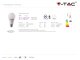 LED lámpa E27 (6W/200°) Körte - RGB+NW+IR távirányítható