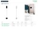 Design LED függeszték (9W) fekete színű, gömb forma - természetes fehér