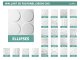 3D Falpanel - Ellipses (ellipszisek) - WallArt Kifutó