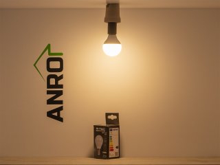 E14 LED lámpa (3.7W/180°) Kisgömb - meleg fehér Kifutó