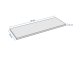 Laminált polclap (20x60 cm) betonszürke