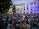 Party LED fényfüzér, kültéri - opál gömb izzókkal (20 db izzó, 10 méter, 10 Watt) meleg fehér, sorolható
