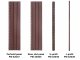 PVC ereszalj panel, sötétbarna (30 cm x 3 méter) - perforált
