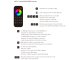 SkyDance RT9, Touch RGB+W távirányító, érintős, fekete, 4 zónás