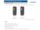 SkyDance RT9, Touch RGB+W távirányító, érintős, fekete, 4 zónás