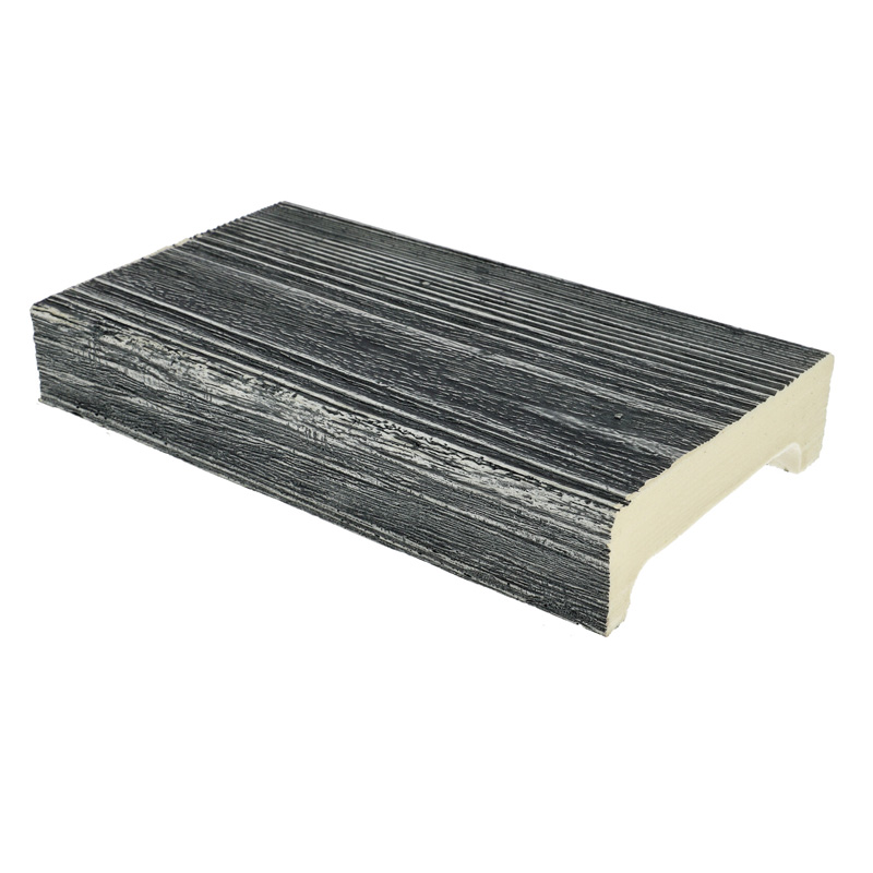 Termékminta: DecoWood Szürke-120 Modern poliuretán deszka panel (ET 406) 20 cm