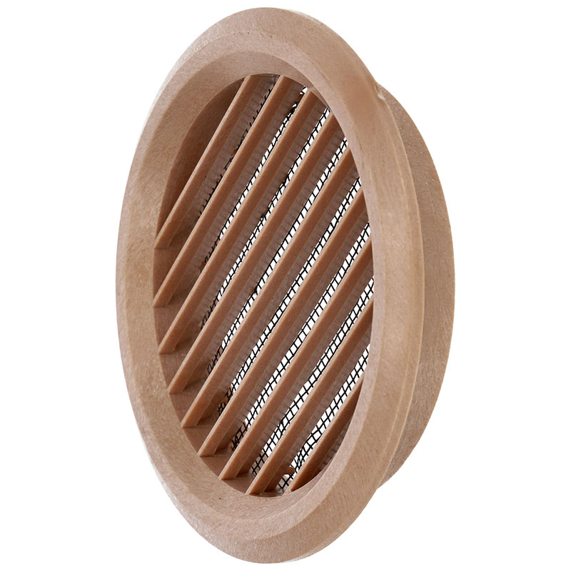 Szellőzőrács, bútorrács bükk rovarhálós (100/80 mm)