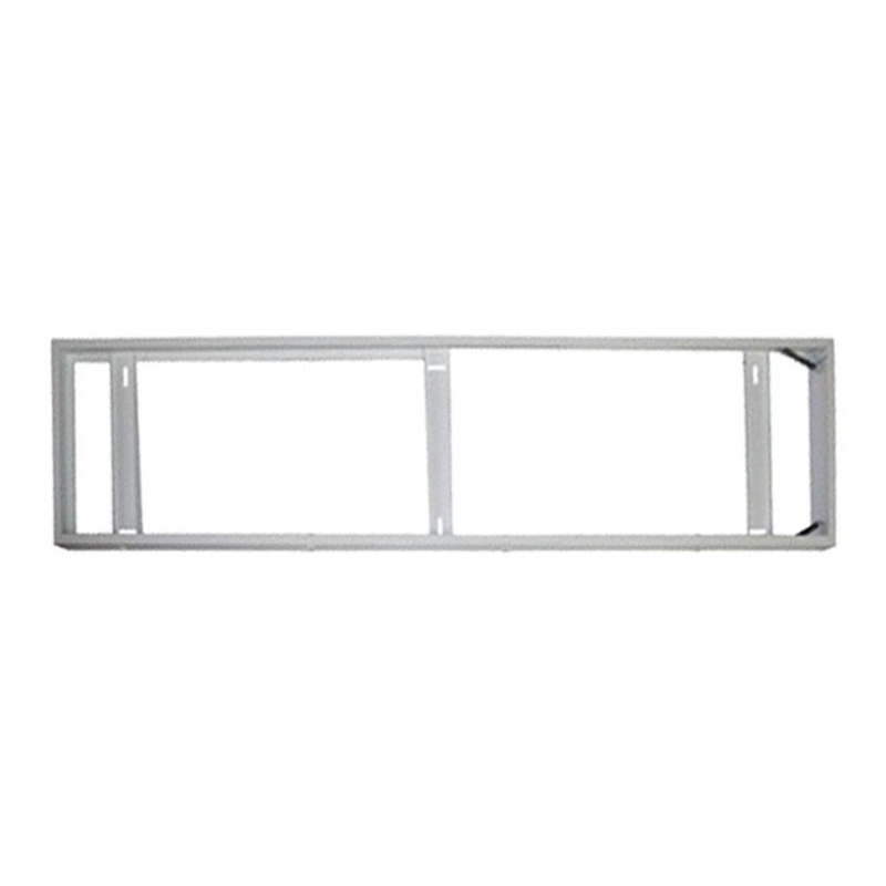 LED panel kiemelő, falonkívüli beépítőkeret (120x30x6cm) rugós front, összeszerelt