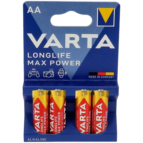 Longlife Max Power alkáli AA ceruza elem - (4 db)