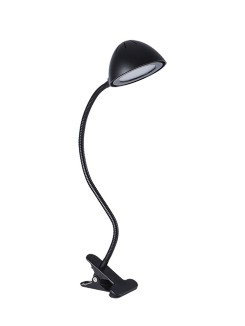 Csiptetős, USB LED asztali lámpa Liba (7W/3000K) fekete