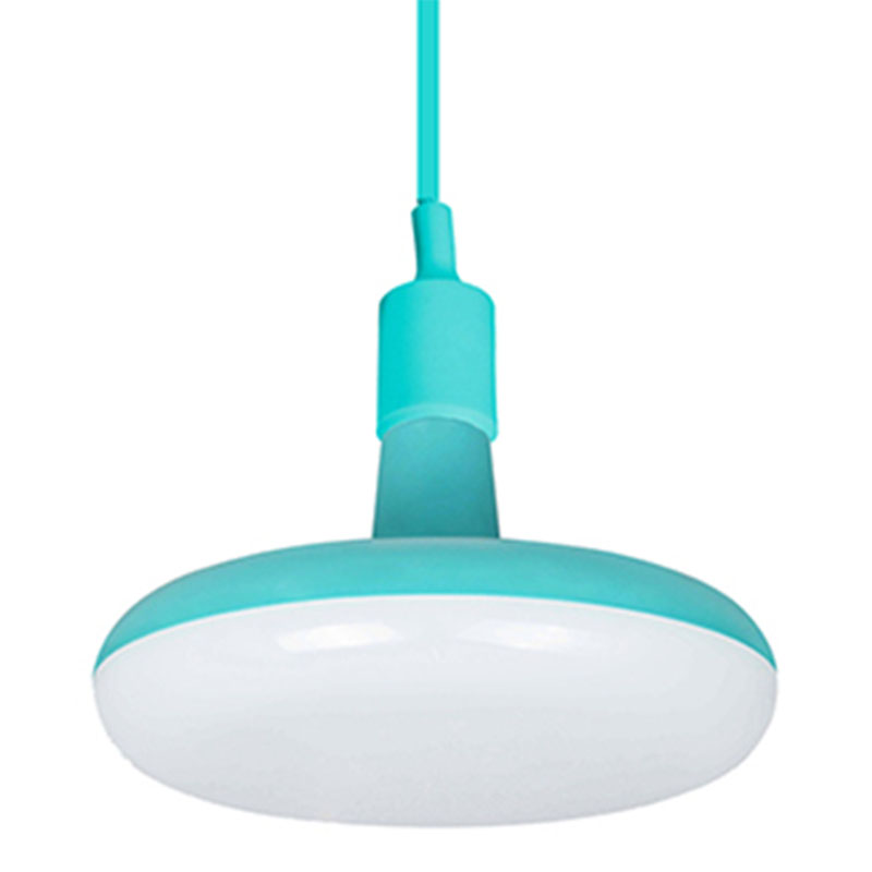 Agumi E27 függeszték kék + ajándék E27/18W LED lámpa!