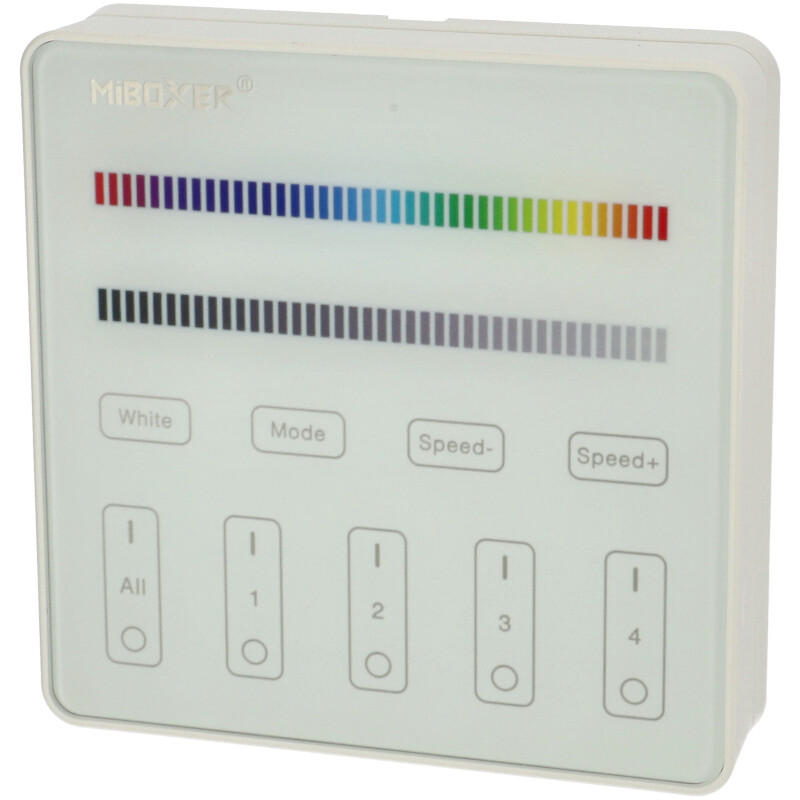 B3, Group Control RGBW Fali RGB+fehér LED szalag távirányító panel, elemes