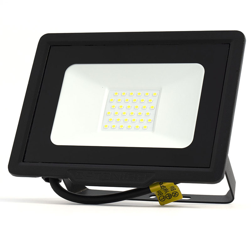 SMD2 LED reflektor fekete (30W/120°) - Természetes fehér