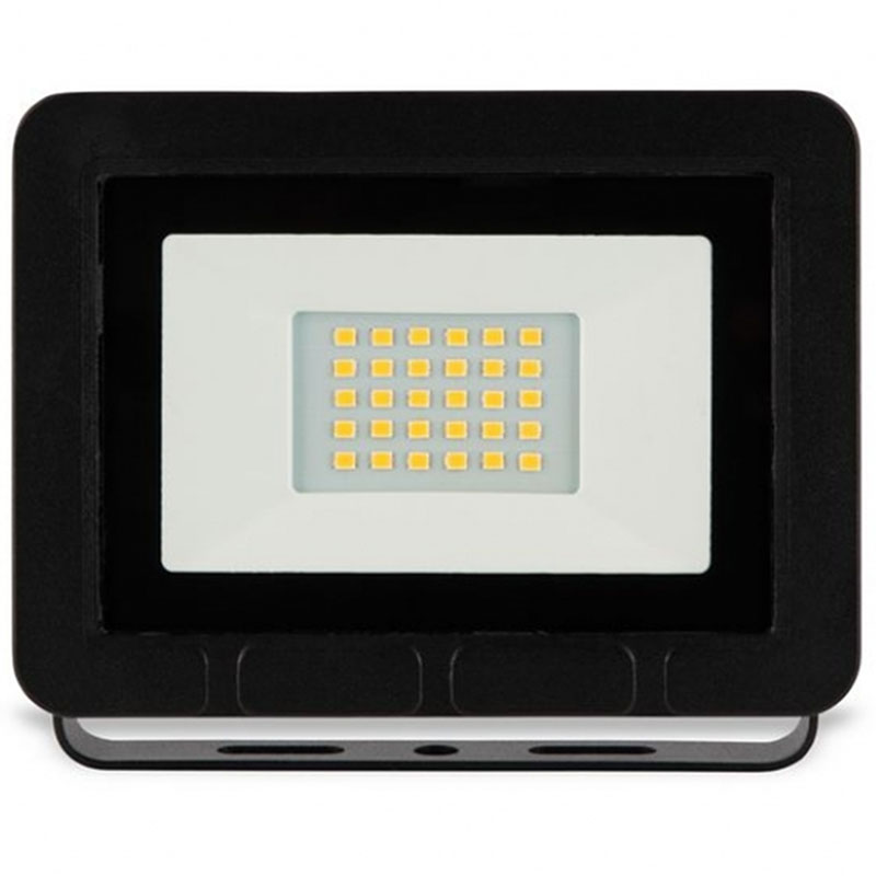 FloodLight LED reflektor (20W/120°) fekete - természetes fehér