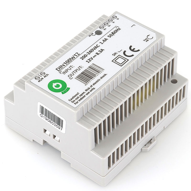 LED tápegység 12 Volt - sínre szerelhető (99.6W/8.3A)