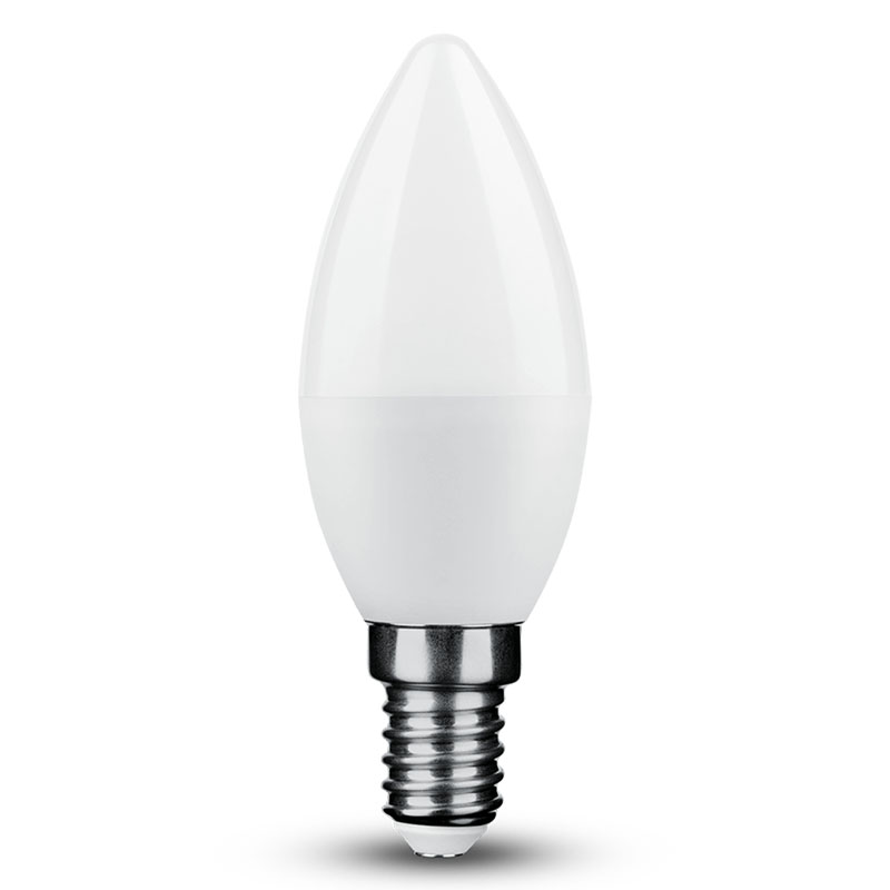 E14 LED lámpa (6W/270°) Gyertya - meleg fehér