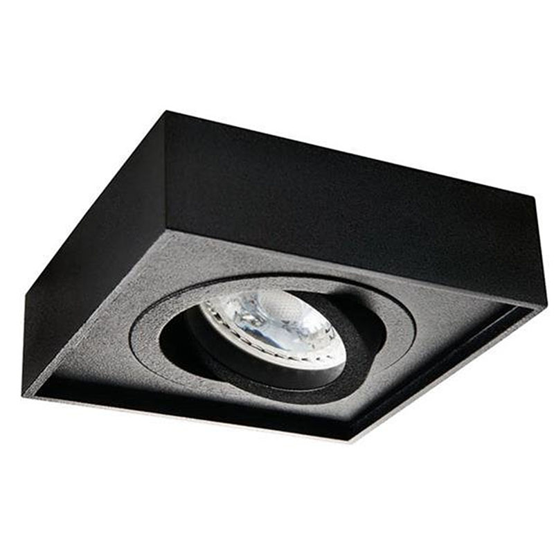 Beépíthető spot lámpatest Mini Gord DLP-50-B, alumínium (MR16 - GU10) fekete