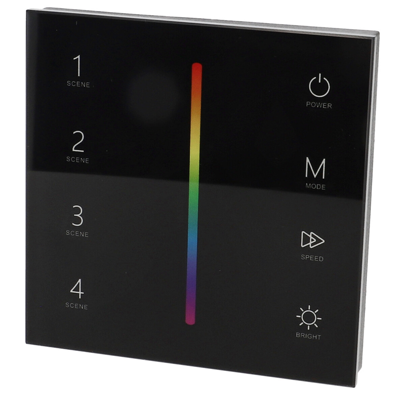 SkyDance T3-1, Fali LED RGB vezérlő, érintésérzékeny, fekete