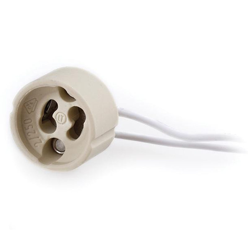 GU10 kerámia foglalat 230V - beépíthető (csak GU10!) 15cm kábellel