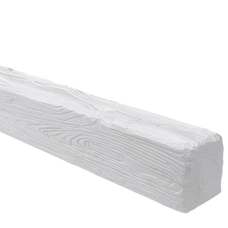 DecoWood Fehér-120 Rusztikus poliuretán gerenda, festhető (EQ 006)