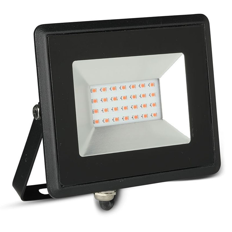 Party LED reflektor piros fényű (20W/1700lm) színes világításhoz, kertbe, kültérre