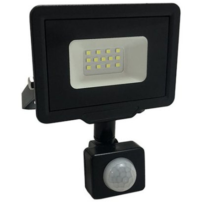 CityLine Sensor LED reflektor fekete (10W/120°) - Meleg fehér