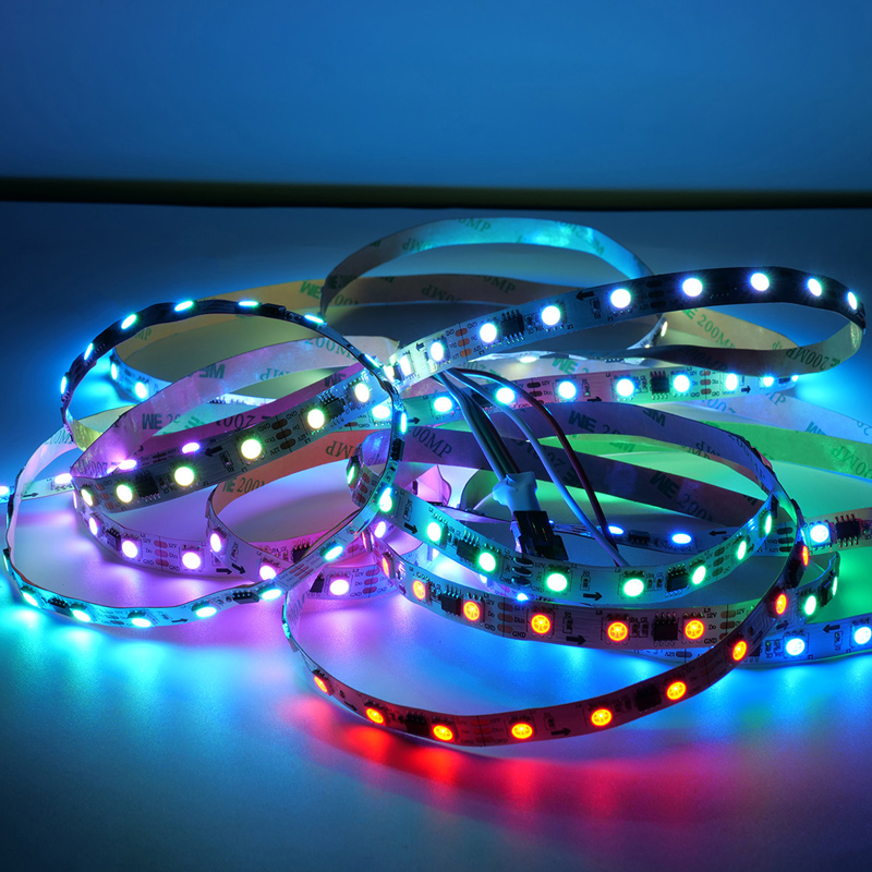 Digitális LED szalag (futófény) beltéri 5050-60 (12 Volt) - DRGB (futófény), 5 méter