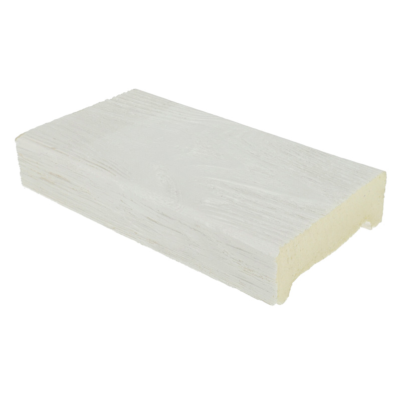 Termékminta: DecoWood Fehér-120 Modern poliuretán deszka panel, festhető (ET 406) 20 cm
