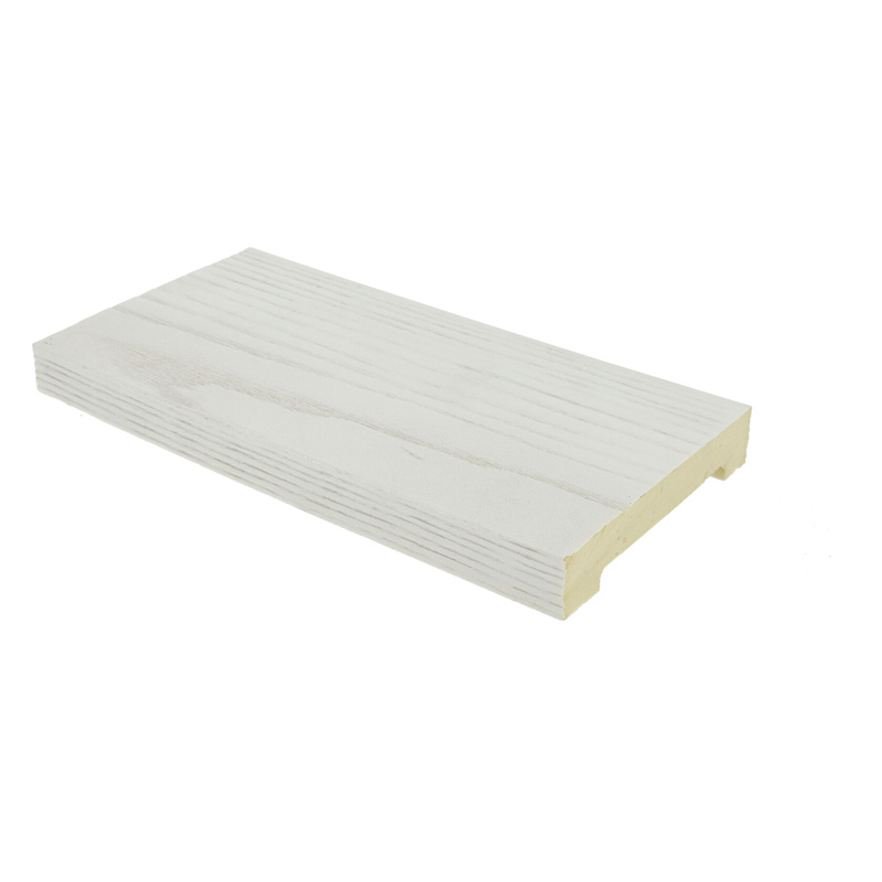 Termékminta: DecoWood Fehér-100 Modern poliuretán deszka panel, festhető (ET 507) 20 cm