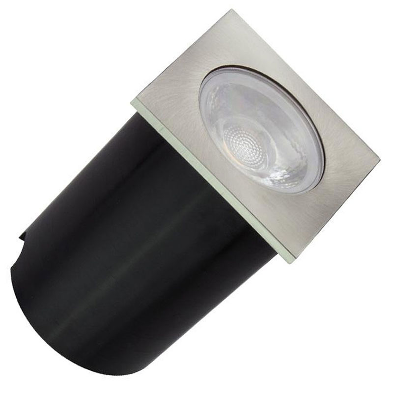 Talajba építhető LED lámpa (négyzet - 4W - 60x60 mm) természetes fehér IP67