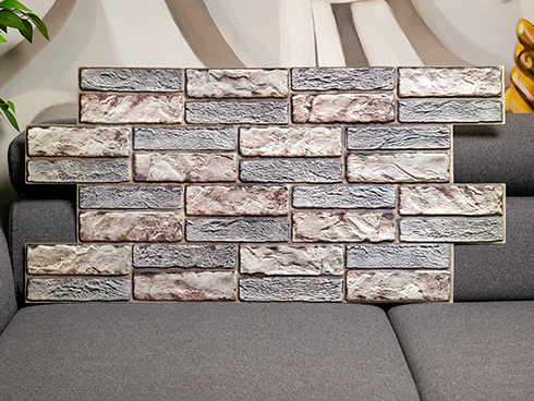 Flexpanel PVC falburkoló lap -  Vöröses bontott tégla mintájú műanyag burkolólap