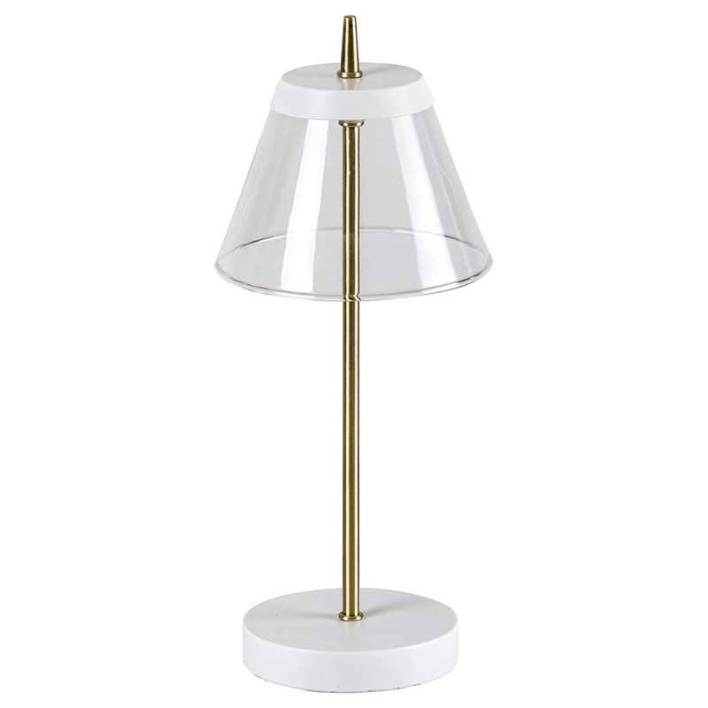 Aviana asztali LED lámpa, éjjeli lámpa, fehér-bronz (6W) természetes fehér