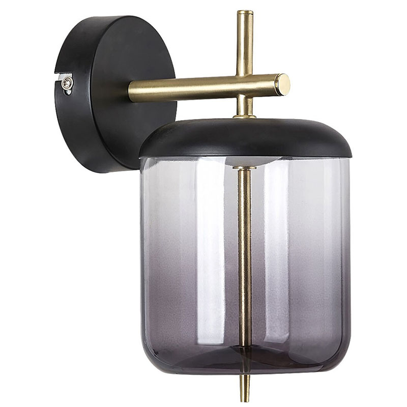 Delice oldafali LED lámpa (6W) - fekete-bronz, természetes fehér
