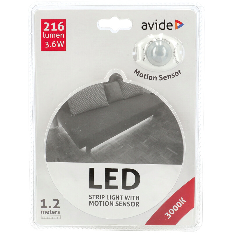 LED szalag szett ágyvilágításhoz: mozgásérzékelős, 1x120 cm meleg fehér