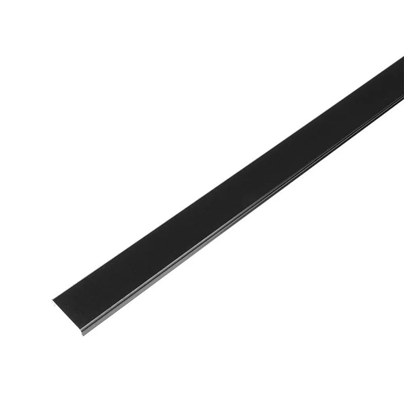 Mágneses sínes LED lámpa rendszer (DC24V) - fedlap, 1 méter, fekete