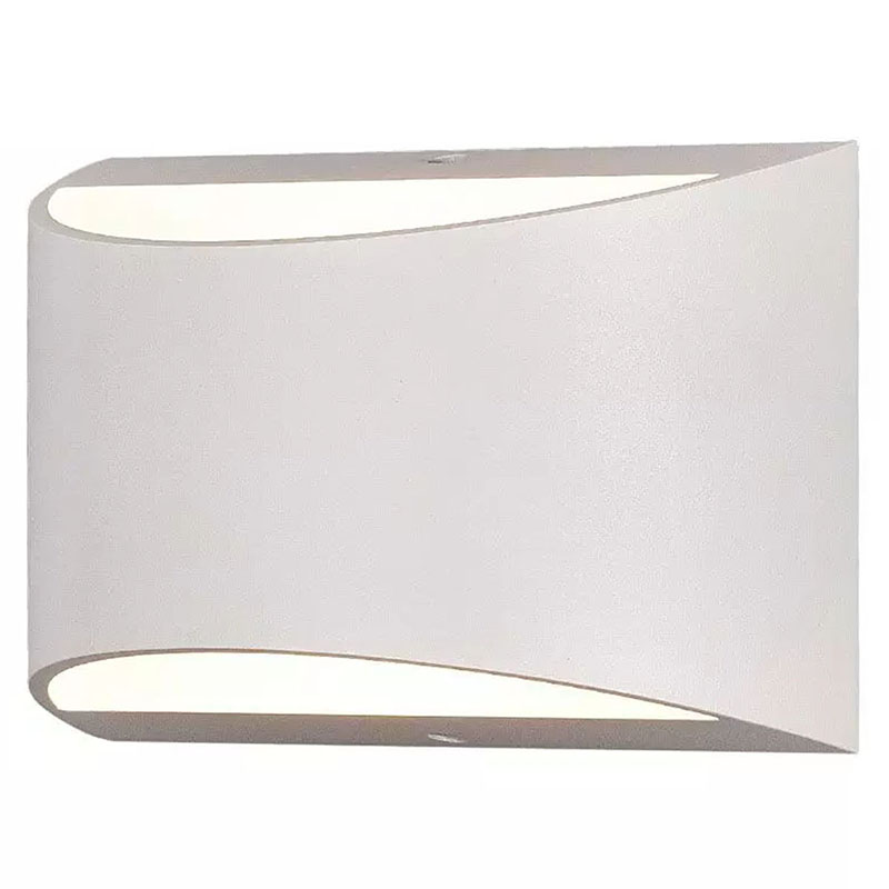 BRIDGELUX kültéri oldalfali fel-le világító LED lámpa (10W) fehér - IP54, természetes fehér