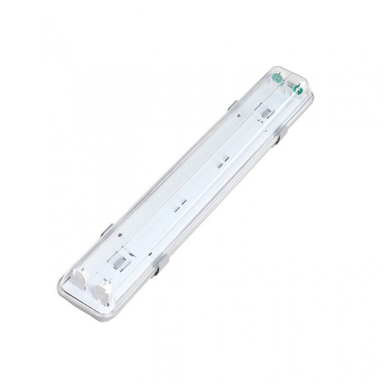 T8 por-, és páramentes armatúra 2 db 60 cm-es LED fénycsőhöz