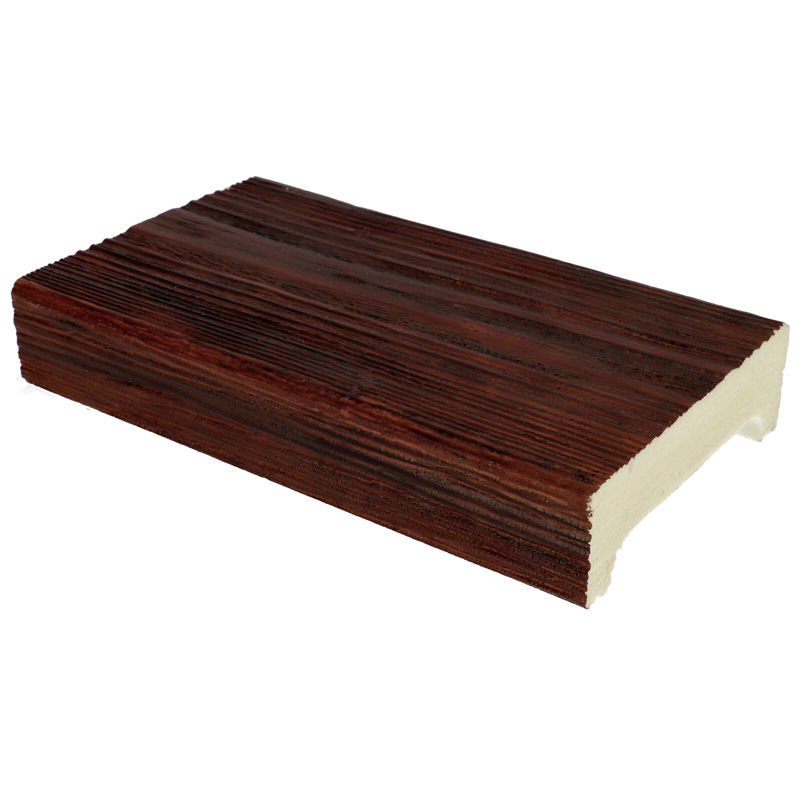 Termékminta: DecoWood Vörös-120 Rusztikus poliuretán deszka panel (ET 306) 20 cm